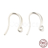 925 Sterling Silver Hoop Earring Findings STER-H107-04S-1