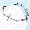 201 Stainless Steel Link Chain Bracelets BJEW-A032-01P-03-5