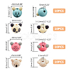 Animal Theme Wood European Beads WOOD-DC0001-22-2