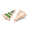 Christmas Theme Alloy Enamel Pendants ENAM-N056-403A-01-2