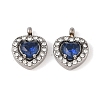304 Stainless Steel Cubic Zirconia Pendants STAS-A076-02P-02-1