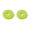 Flat Round Handmade Polymer Clay Beads CLAY-R067-10mm-10-2