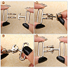 CHGCRAFT Alloy Snap Lock Clasps FIND-CA0008-42A-P-3