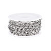 Non-Tarnish 304 Stainless Steel Textured Cable Chains CHS-D004-02P-4