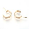 Brass Ear Stud Findings X-KK-S345-022G-2