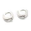 Tarnish Resistant Personalized Unisex 304 Stainless Steel Hoop Earrings LS-EJEW-G120-59P-1