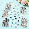 30Pcs Rainbow Iridescent Printed Opaque Acrylic Beads OACR-FS0002-58B-02-6