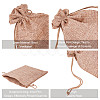 Burlap (Polyester) Packing Pouches Drawstring Bags ABAG-BC0001-07B-18x13-4