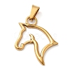 PVD Vacuum Plating 304 Stainless Steel Pendants STAS-D069-03G-1
