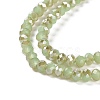 Electroplate Glass Beads Strands EGLA-A034-J4mm-K02-3