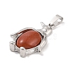 Natural Red Jasper Pendants G-A224-02P-06-2