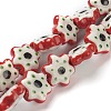 Handmade Porcelain Flower Beads PORC-J008-07-2