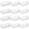 30Pcs 3 Styles Rectangle Silicone Retainer Buckle Holder Watchbands Retaining Hoop Replacement Watch Strap Clasp FIND-CN0002-39B-7