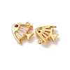 Brass Micro Pave Cubic Zirconia Pendants X1-KK-K382-41G-2