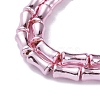 Electroplate Glass Beads Strands EGLA-Q128-13E-3