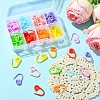 80Pcs 8 Colors Eco-Friendly ABS Plastic Knitting Crochet Locking Stitch Markers Holder FIND-YW0005-36-4