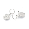 Clear Cubic Zirconia Horse Eye Dangle Leverback Earrings EJEW-N012-104P-3