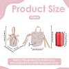 Canvas Cloth Candy Drawstring Pouches with Rope Handle ABAG-WH0083-004A-2