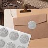 34 Sheets Silver Foil Embossed PET Picture Sticker DIY-WH0528-017-6
