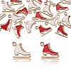 20Pcs 2 Colors Alloy Enamel Pendants PALLOY-CJ0001-137-7