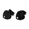 304 Stainless Steel Stud Earring Findings Ion Plating(IP) STAS-I183-05A-EB-2