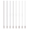 8Pcs 8 Style 304 Stainless Steel Blunt Tip Dispensing Needle with Brass Luer Lock FIND-FG0002-98-1