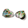 Transparent Handmade Silver Foil Glass Lampwork Beads LA-CBA9CDE-01-2