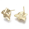 Brass Stud Earring Findings X-KK-N232-116-NF-2