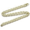 Brass Cable Chains Necklace Making MAK-N034-004B-14KC-3