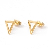 201 Stainless Steel Stud Earring Findings with Hole X-EJEW-A071-29G-1