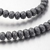 Non-magnetic Synthetic Hematite Bead Strands G-F300-48B-F09-1