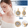 Brass Micro Pave Cubic Zirconia Pendants KK-BBC0003-39-2
