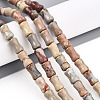 Natural Aqua Terra Jasper Beads Strands G-T140-93-1
