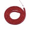 Spray Painted Non-magnetic Synthetic Hematite Beads Strands G-R468-02B-07-2