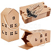 House Shaped Kraft Paper Candy Totes LS-CON-WH0105-01-1
