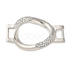 Alloy Crystal Rhinestone Oval Connector Links Charms FIND-M052-10P-NR-1