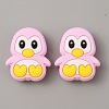 Penguin Food Grade Eco-Friendly Silicone Beads SIL-WH0018-005A-1