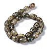 Tibetan Style dZi Beads Strands TDZI-E005-01B-4