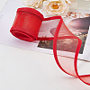 Elastic Polyester Mesh Ribbons OCOR-WH0082-172B-4