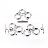 Brass Toggle Clasps for Jewelry Making X-KK-K816-P-2