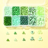 DIY Flat Round & Heart Acrylic & Glass Seed Beads Jewelry Making Findings Kits DIY-FS0006-43C-6