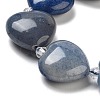 Dyed & Heated Natural Blue Aventurine Beads Strands G-C150-A23-01-3