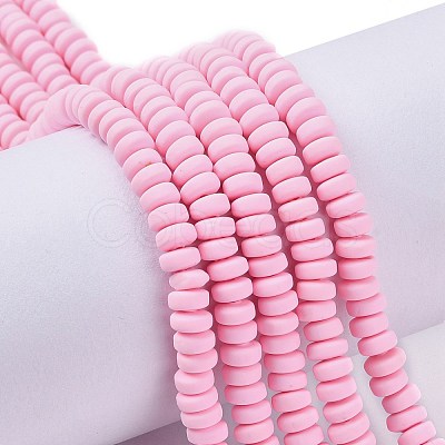 Handmade Polymer Clay Beads Strands X-CLAY-N008-008F-1