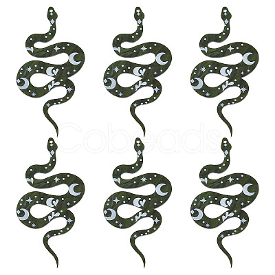 Western Style Acrylic Big Pendants SACR-SC0001-09-1