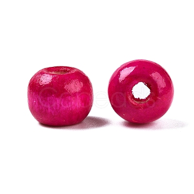 Dyed Natural Wood Beads WOOD-Q006-10mm-11-LF-1