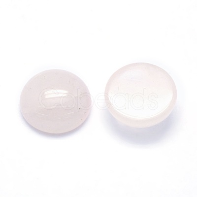 Natural Rose Quartz Cabochons G-P393-R20-14.5mm-1
