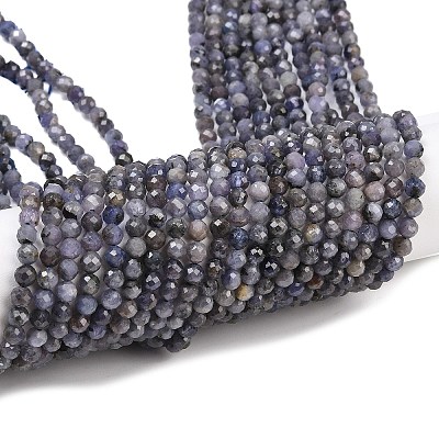 Natural Tanzanite Beads Strands G-C255-A01-4mm-1