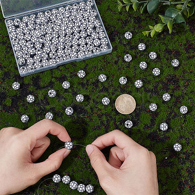 150Pcs Craft Style Acrylic Beads SACR-UN0001-03-1