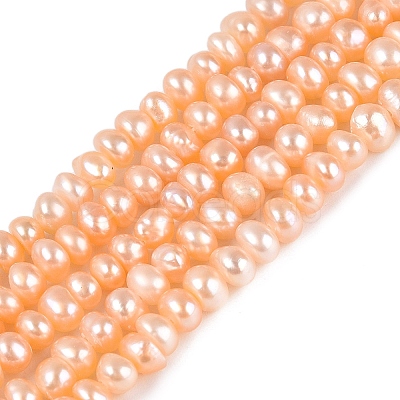 Natural Cultured Freshwater Pearl Beads Strand PEAR-N015-04C-02B-1
