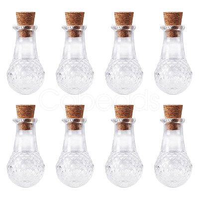 10Pcs Clear Glass Wishing Bottles AJEW-TA0002-85A-1